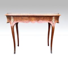Walnut Ormolu Mounted Kidney Shaped Antique Desk