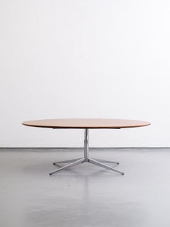 Walnut Oval Dining Table by Florence Knoll for Knoll International
