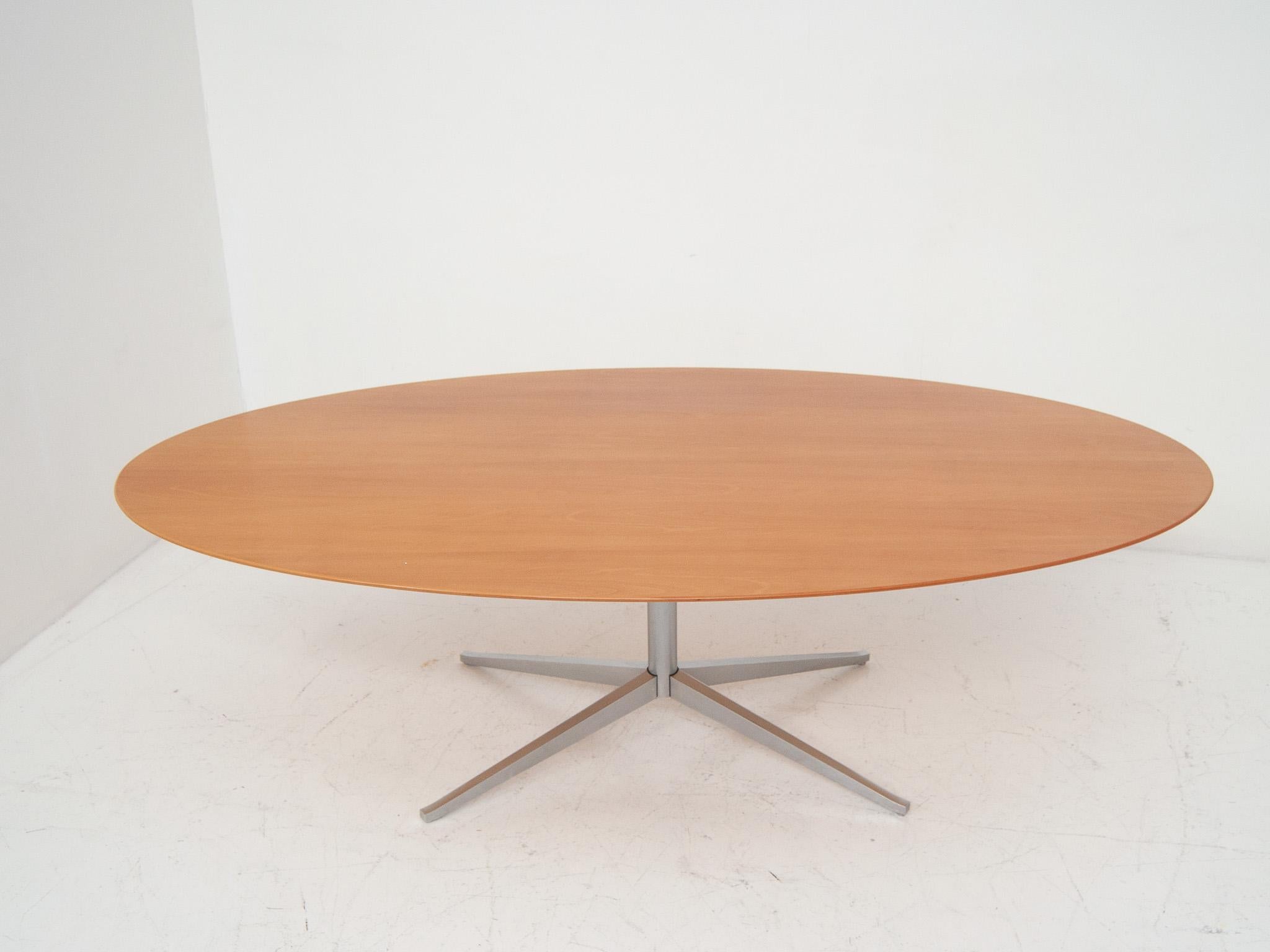 Walnut Oval Dining Table Desk Florence Knoll For Sale 1