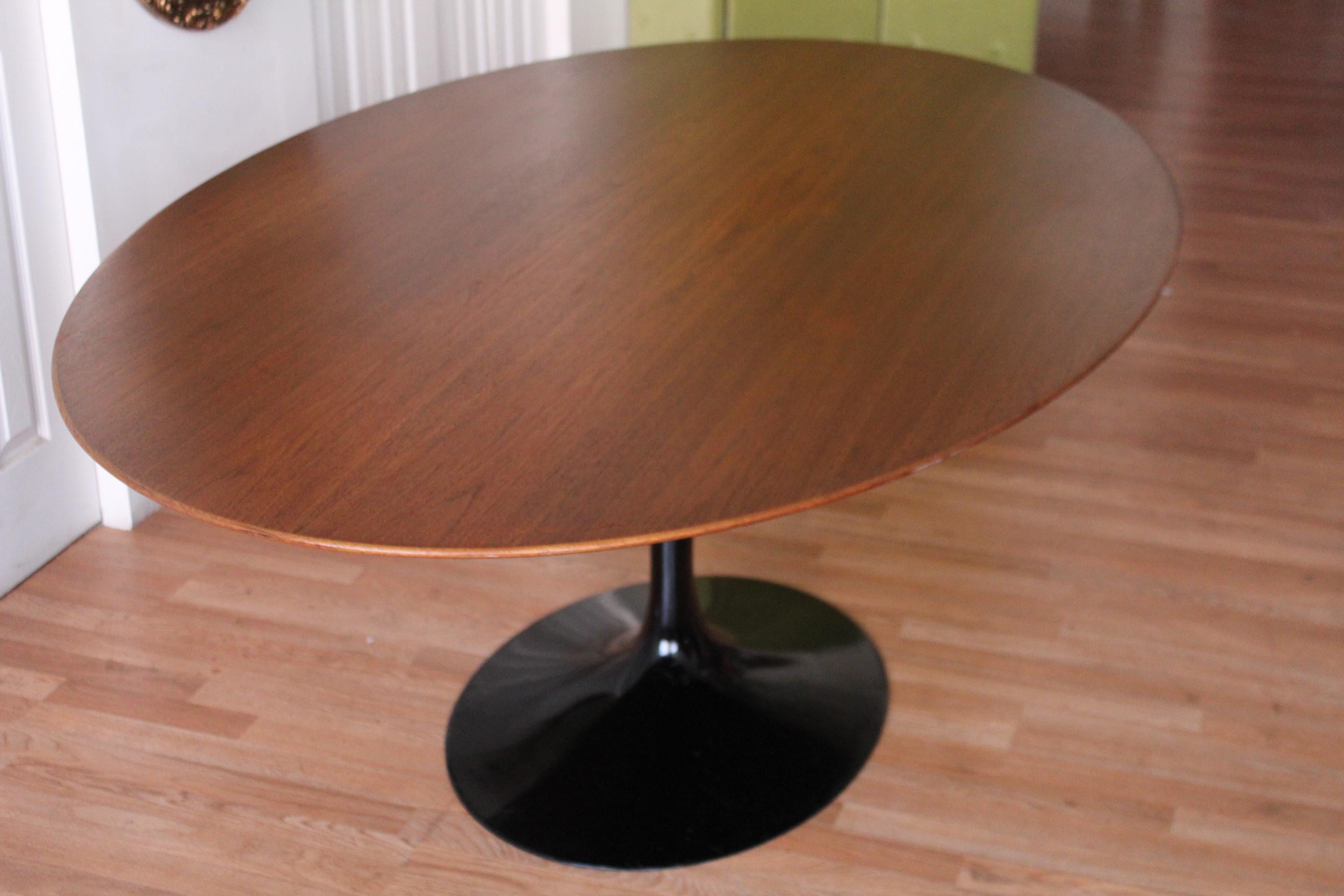 walnut tulip table