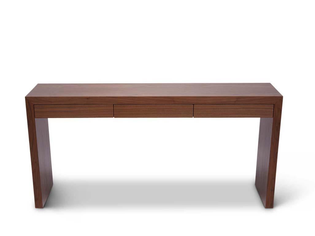The Parkman Console features a classic waterfall design. Available with wood or cork top and sides. 

The Lawson-Fenning Collection is designed and handmade in Los Angeles, California. Reach out to discover what options are currently in stock.
