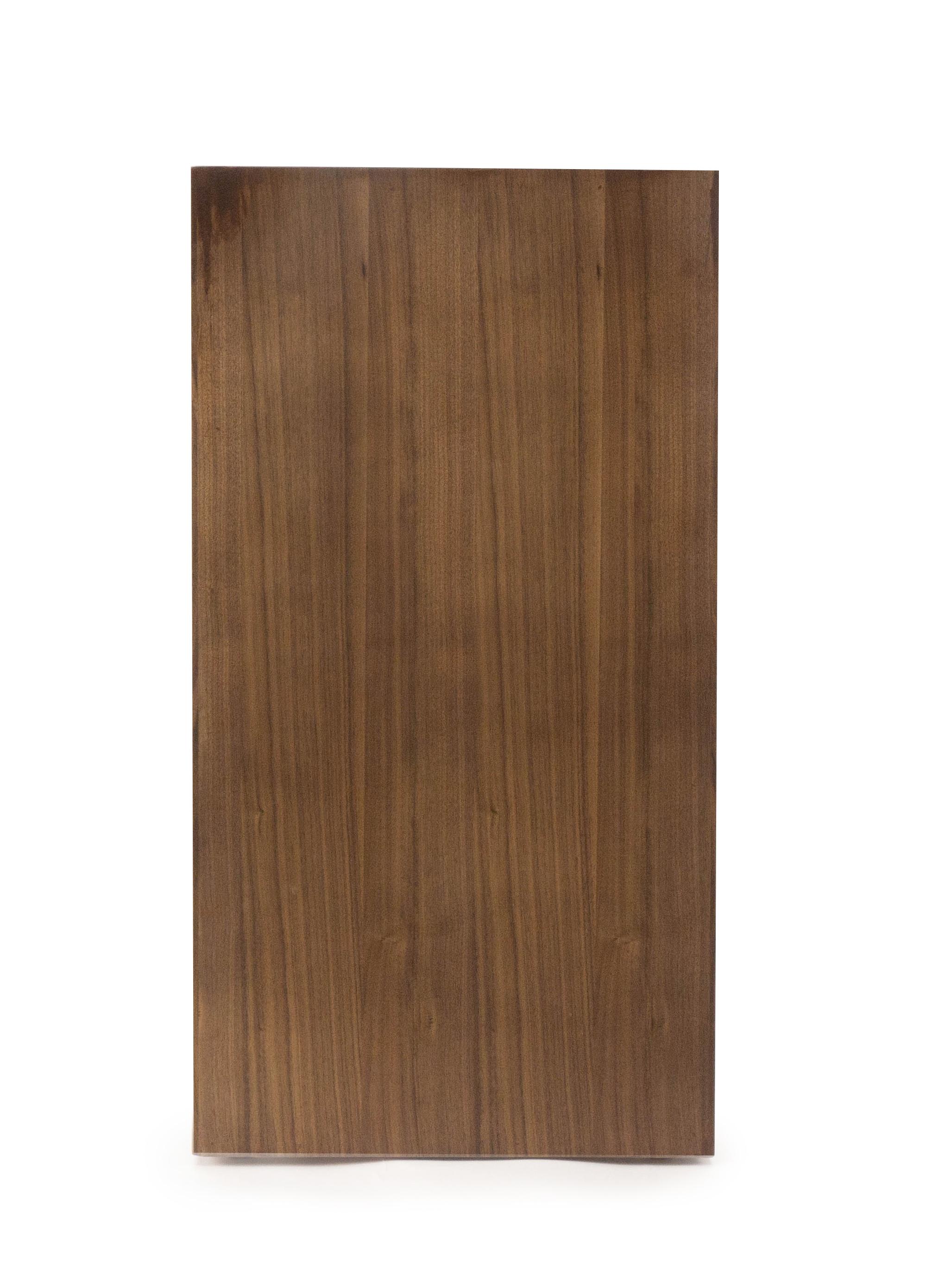 Contemporary Walnut Veneer Waterfall Table For Sale