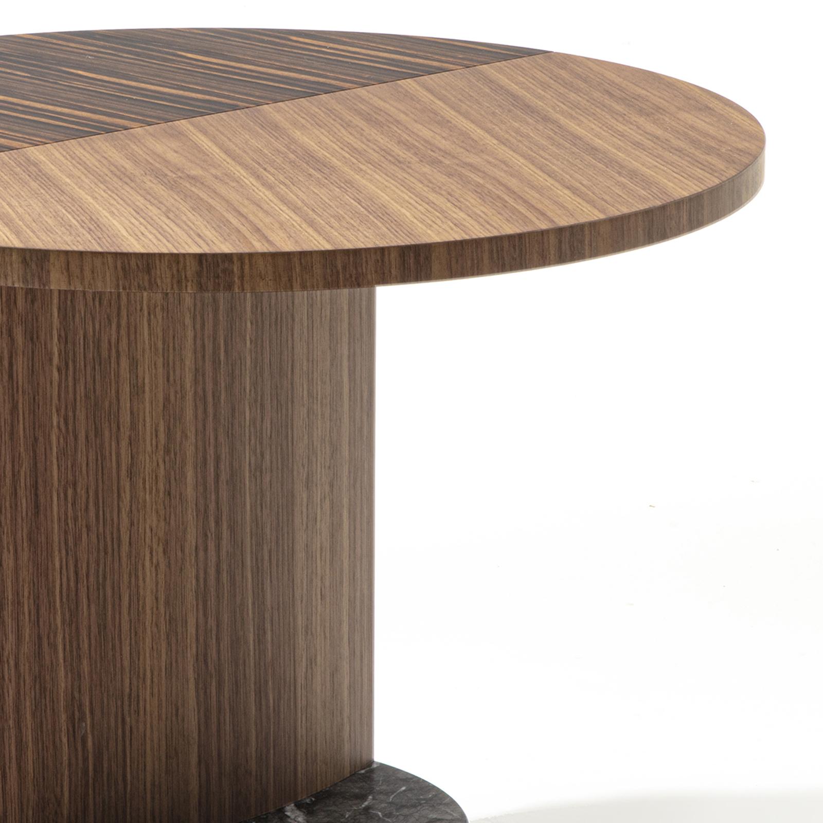 Italian Walnut Patch Large Side Table For Sale