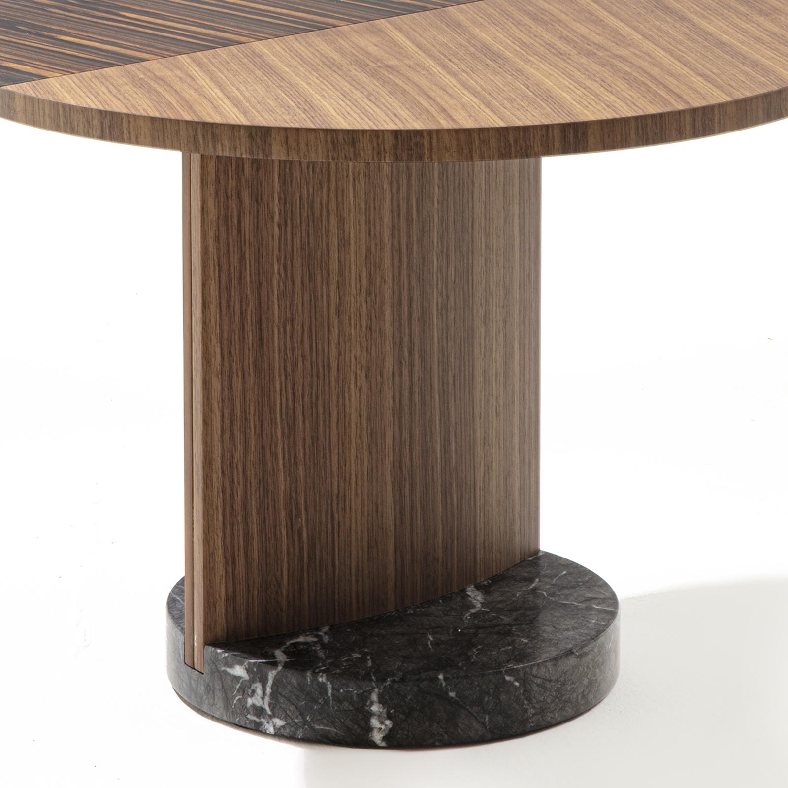 Hand-Crafted Walnut Patch Large Side Table For Sale