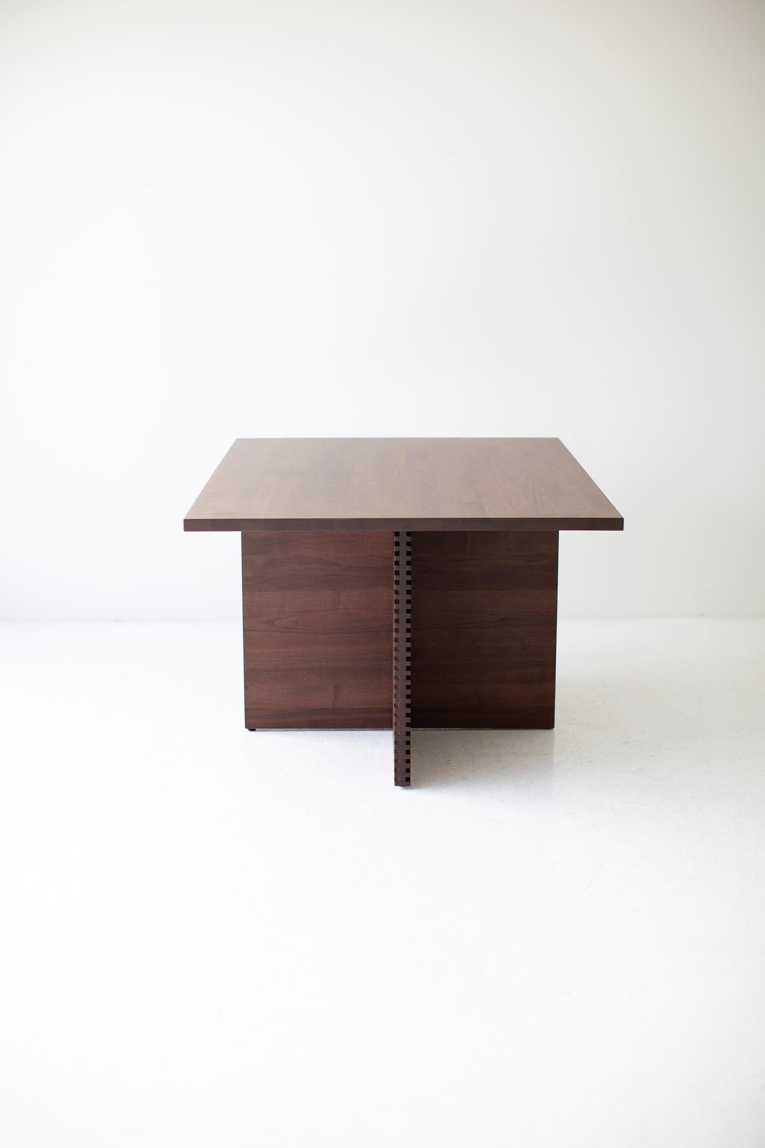 American Bertu Dining Table, Pedestal Dining Table, Walnut Dining Table, Cicely For Sale