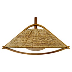 Vintage Walnut Pendant Lamp by Temde