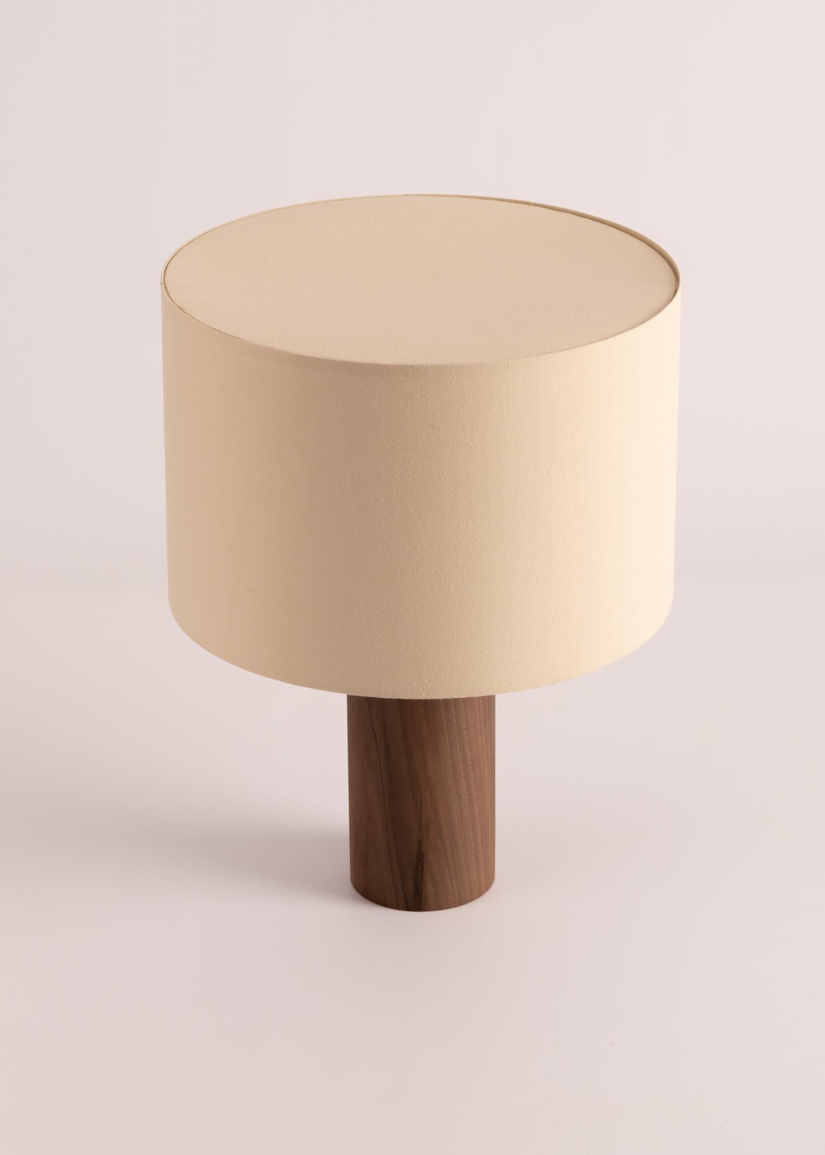 Spanish Walnut Pipito Table Lamp by Simone & Marcel For Sale