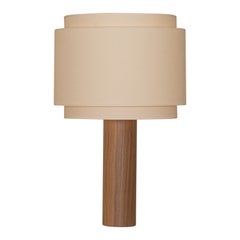 Lampe à poser Pipo Duoble en noyer par Simone & Marcel
