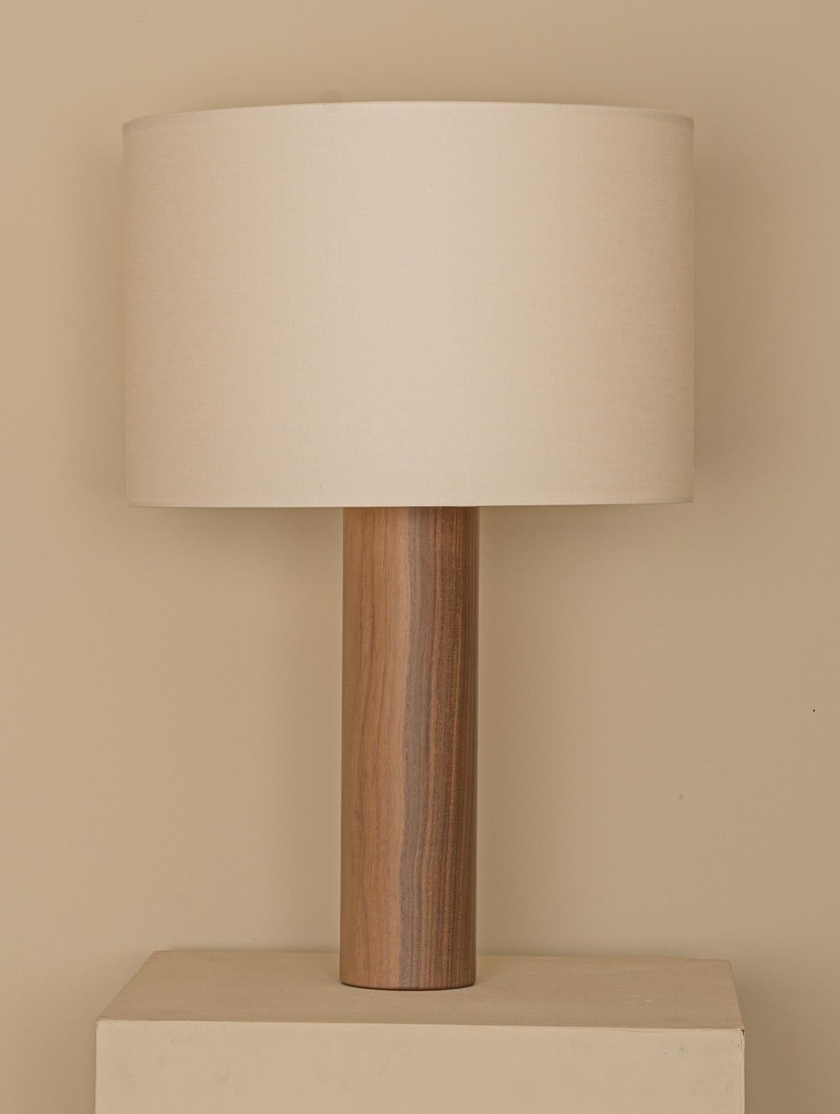 Walnut Pipo Table Lamp by Simone & Marcel
Dimensions: Ø 40 x H 58 cm.
Materials: Cotton and walnut wood.

Also available in different marble and wood options and finishes. Custom options available on request. Please contact us. 

All our lamps can