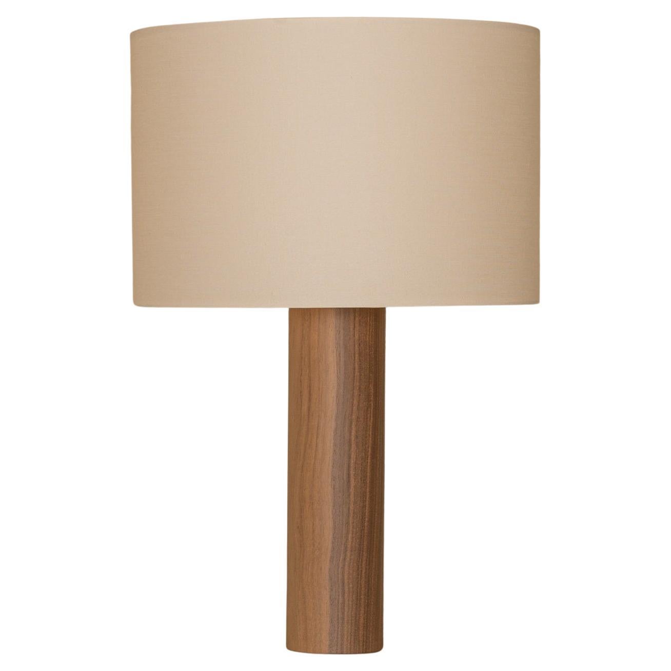 Walnut Pipo Table Lamp by Simone & Marcel For Sale