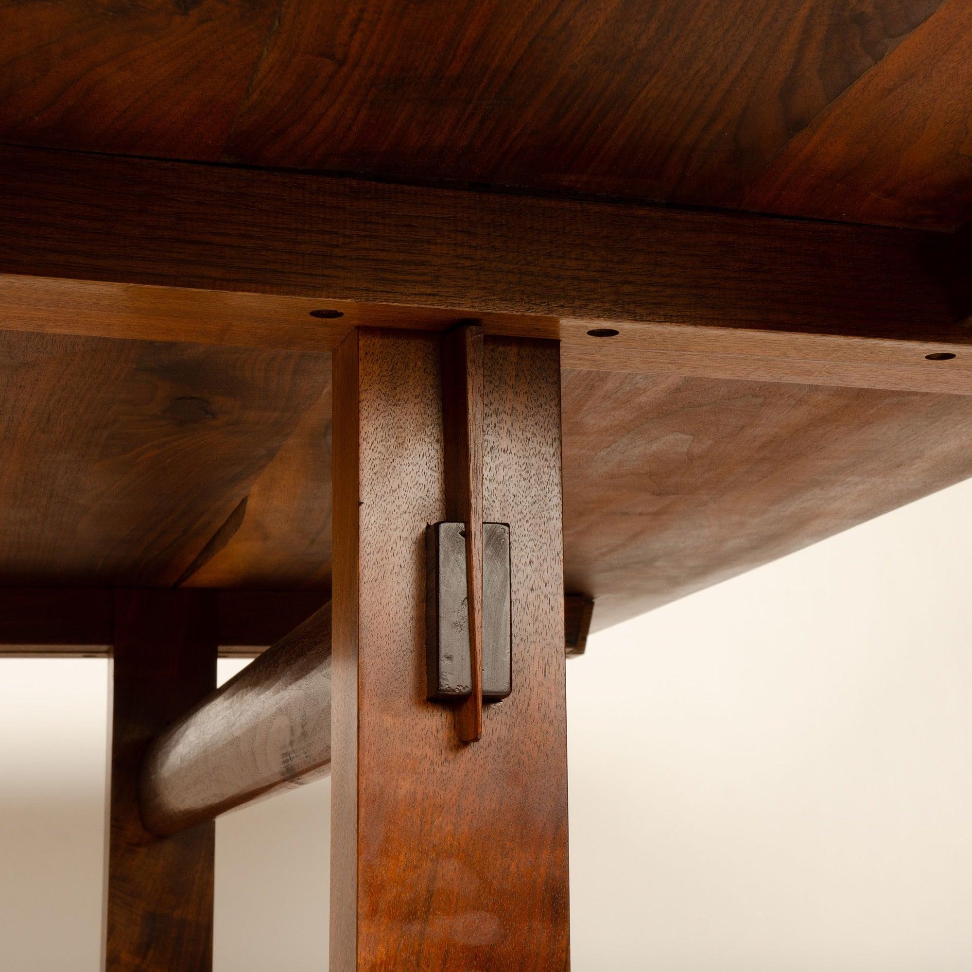 Walnut Plank Top Trestle Dining Table by George Nakashima for Nakashima Studio In Fair Condition For Sale In Sagaponack, NY