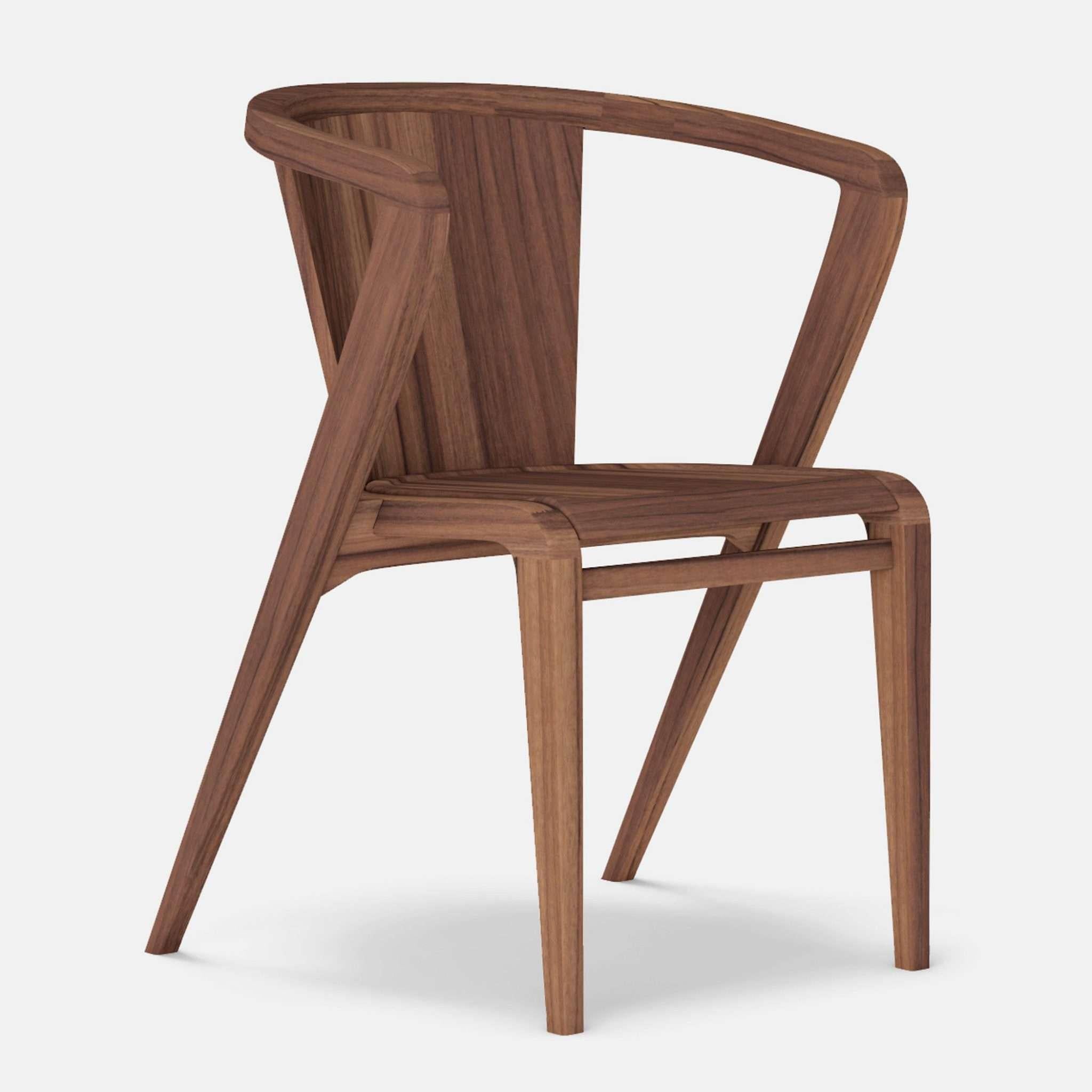 Walnut Portuguese roots chair by Alexandre Caldas
Dimensions: W 40 x D 39 x H 73 cm
Materials: Walnut 

Portuguese Roots chair, was inspired by its original model from 1950, created by Gonçalo Rodrigues dos Santos and designed today by Alexandre