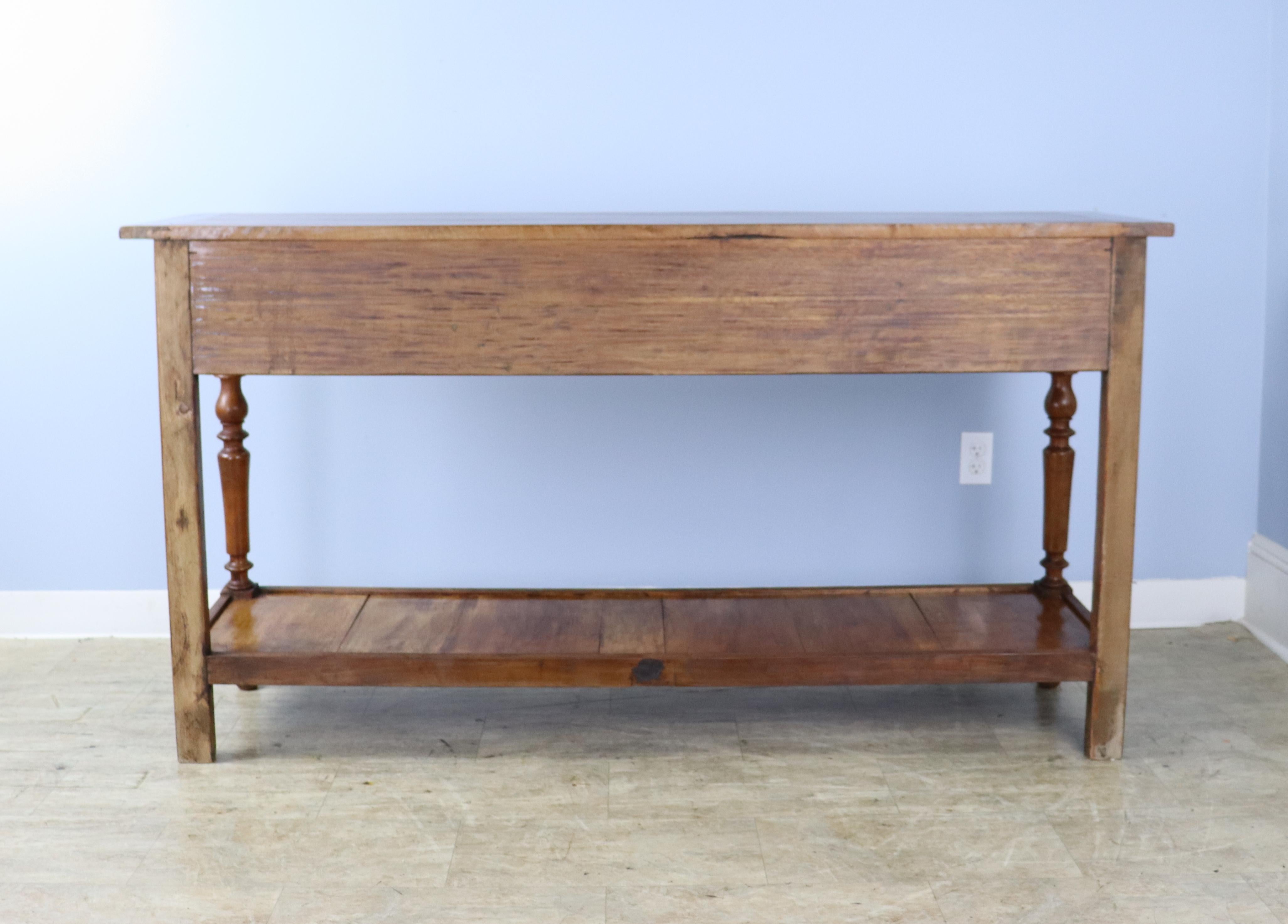 Walnut Potboard Server with Turned Legs-A 6