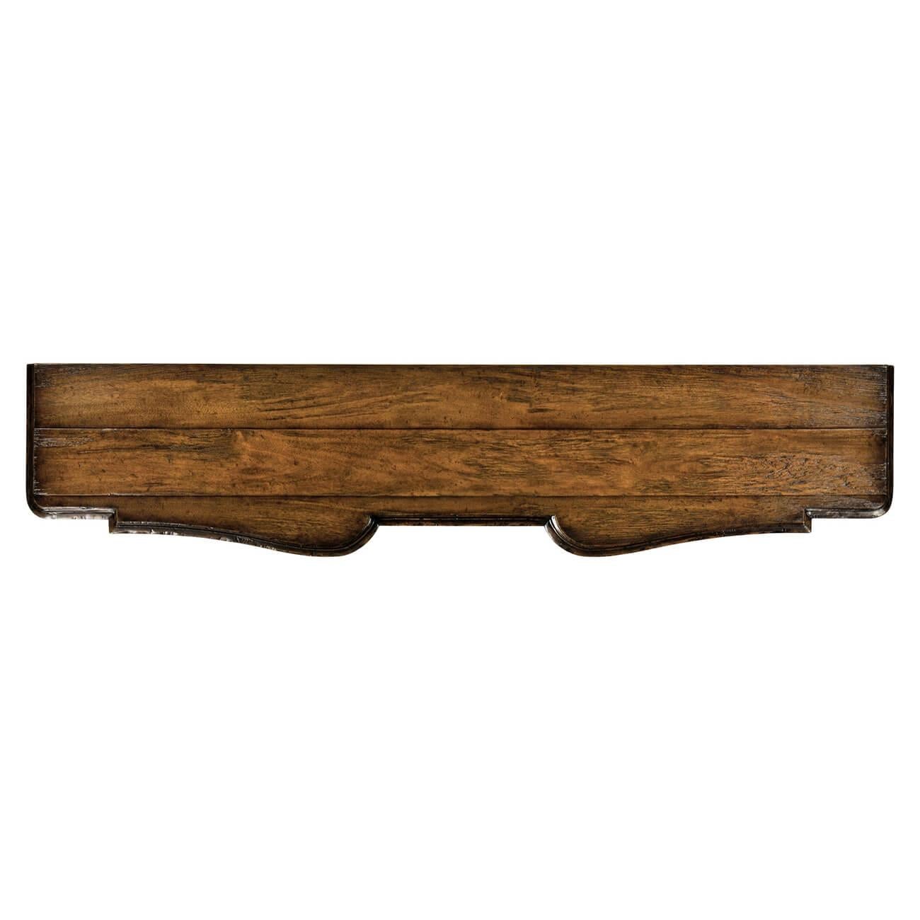 European Walnut Provincial Console Table