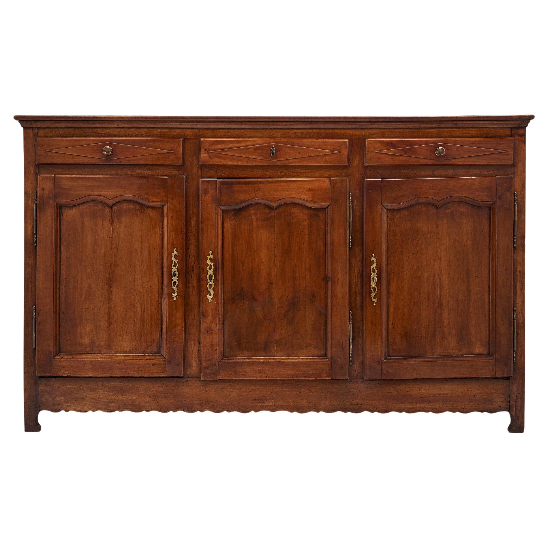 Walnut Provincial French Buffet/Enfilade