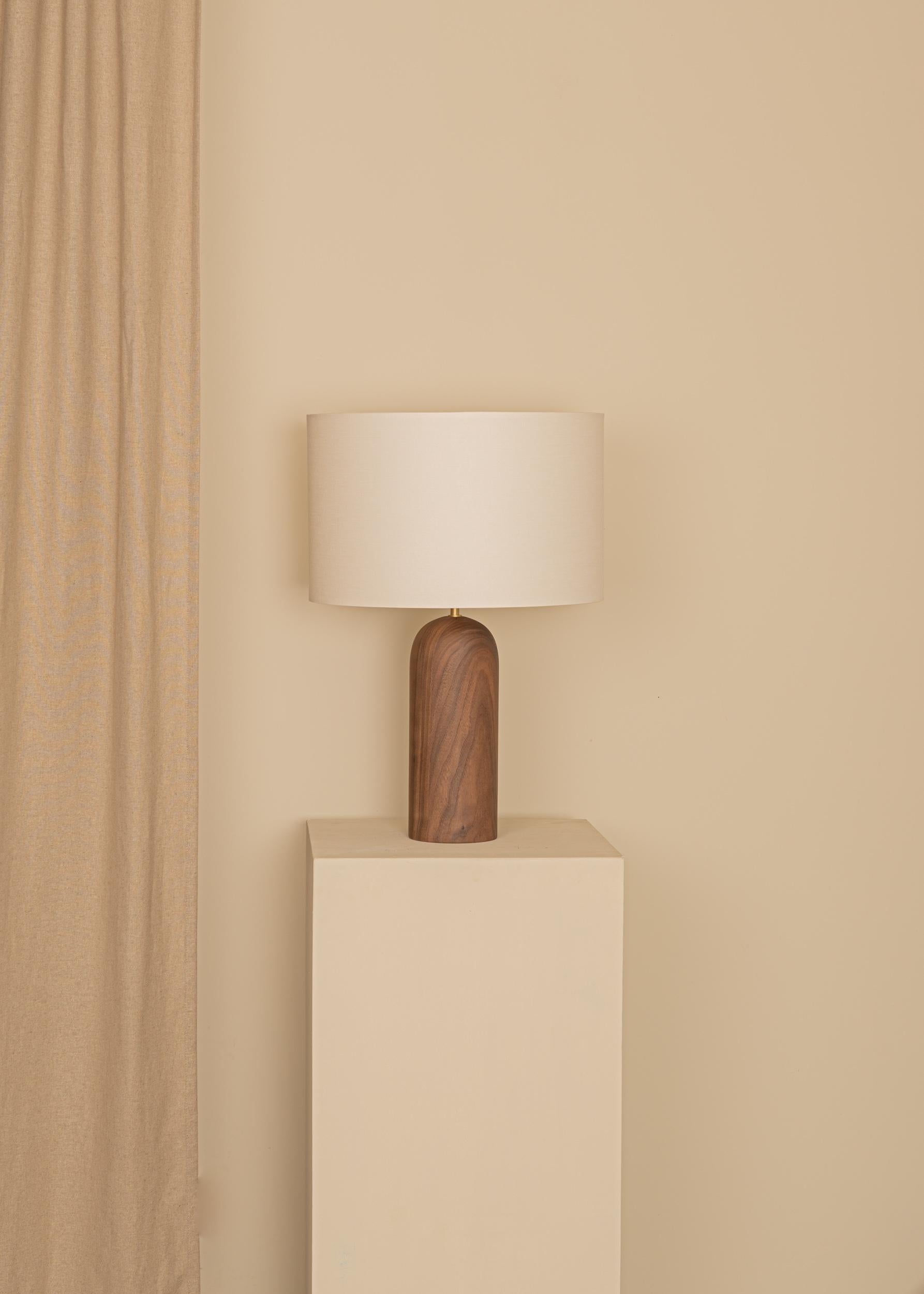 Other Walnut Pura Table Lamp by Simone & Marcel For Sale