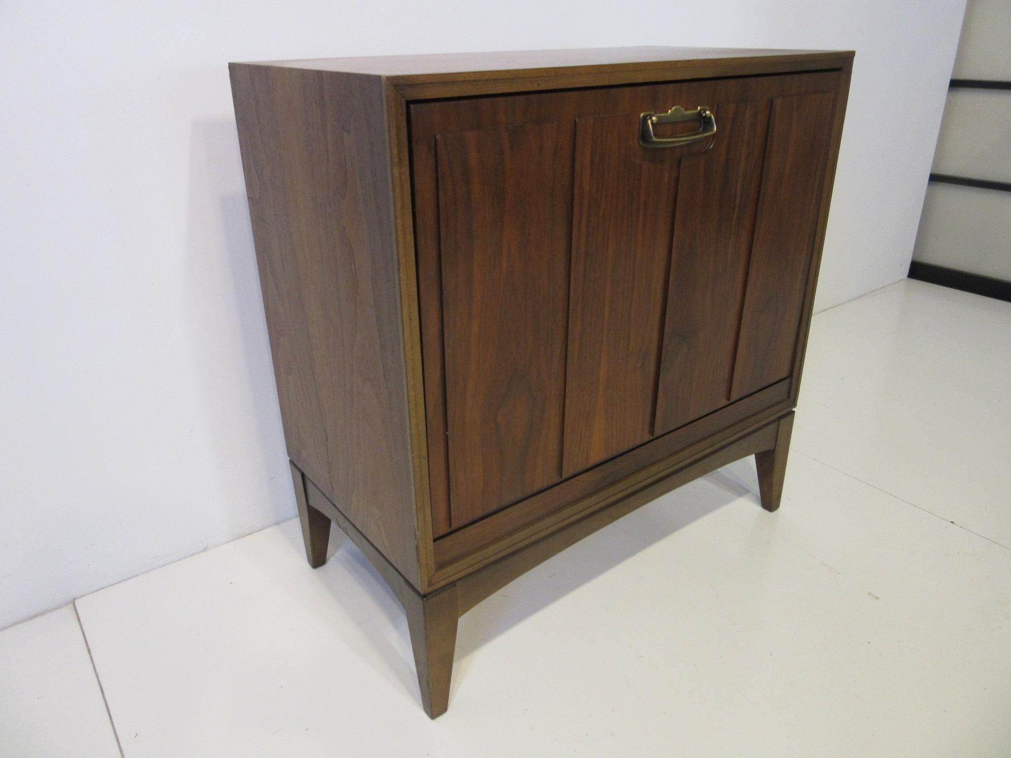 drop front record cabinet