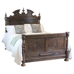 Renaissance-Bett aus Nussbaumholz WK125