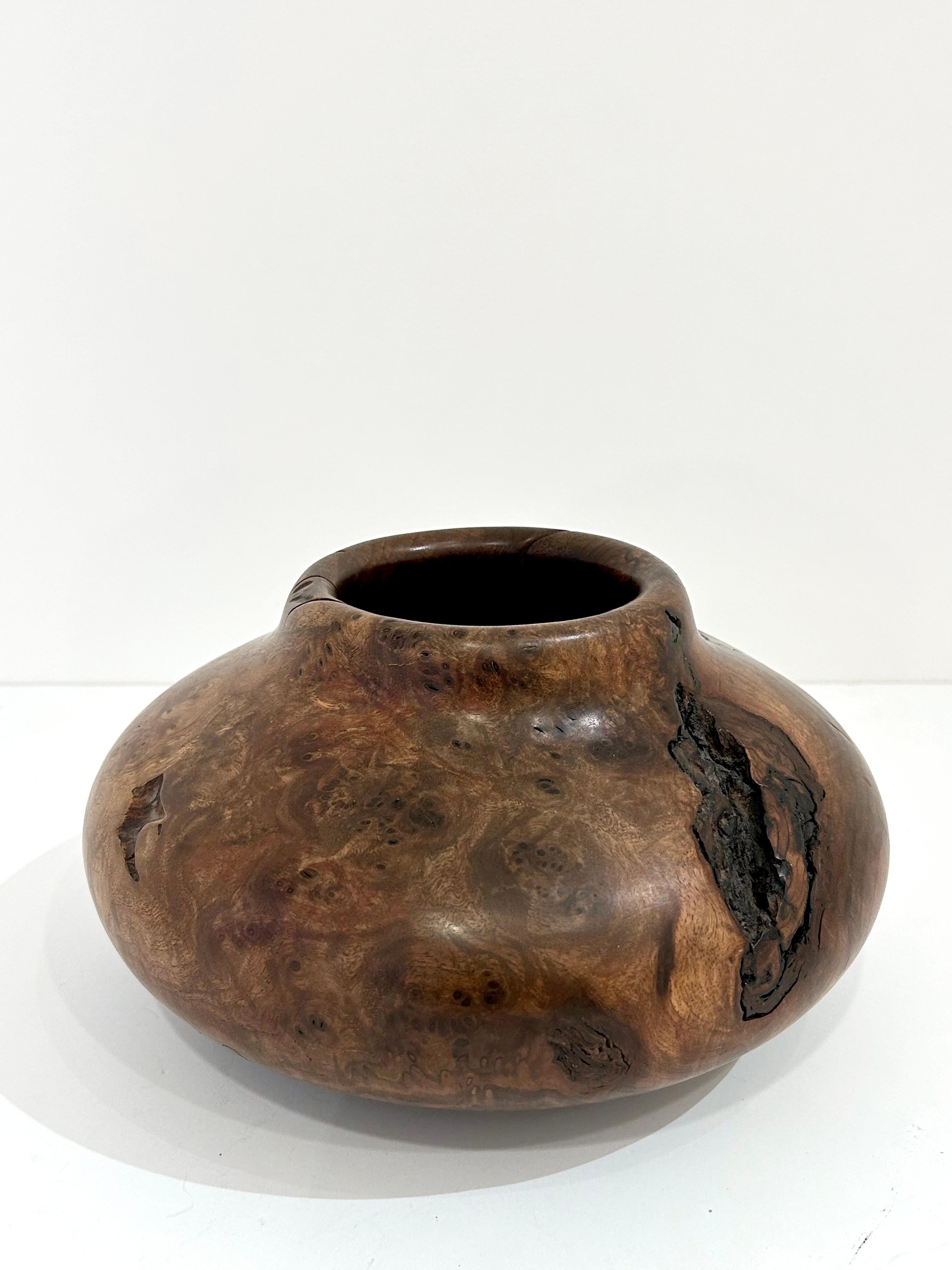Walnut Root Burl Vase by Mel Lindquist.