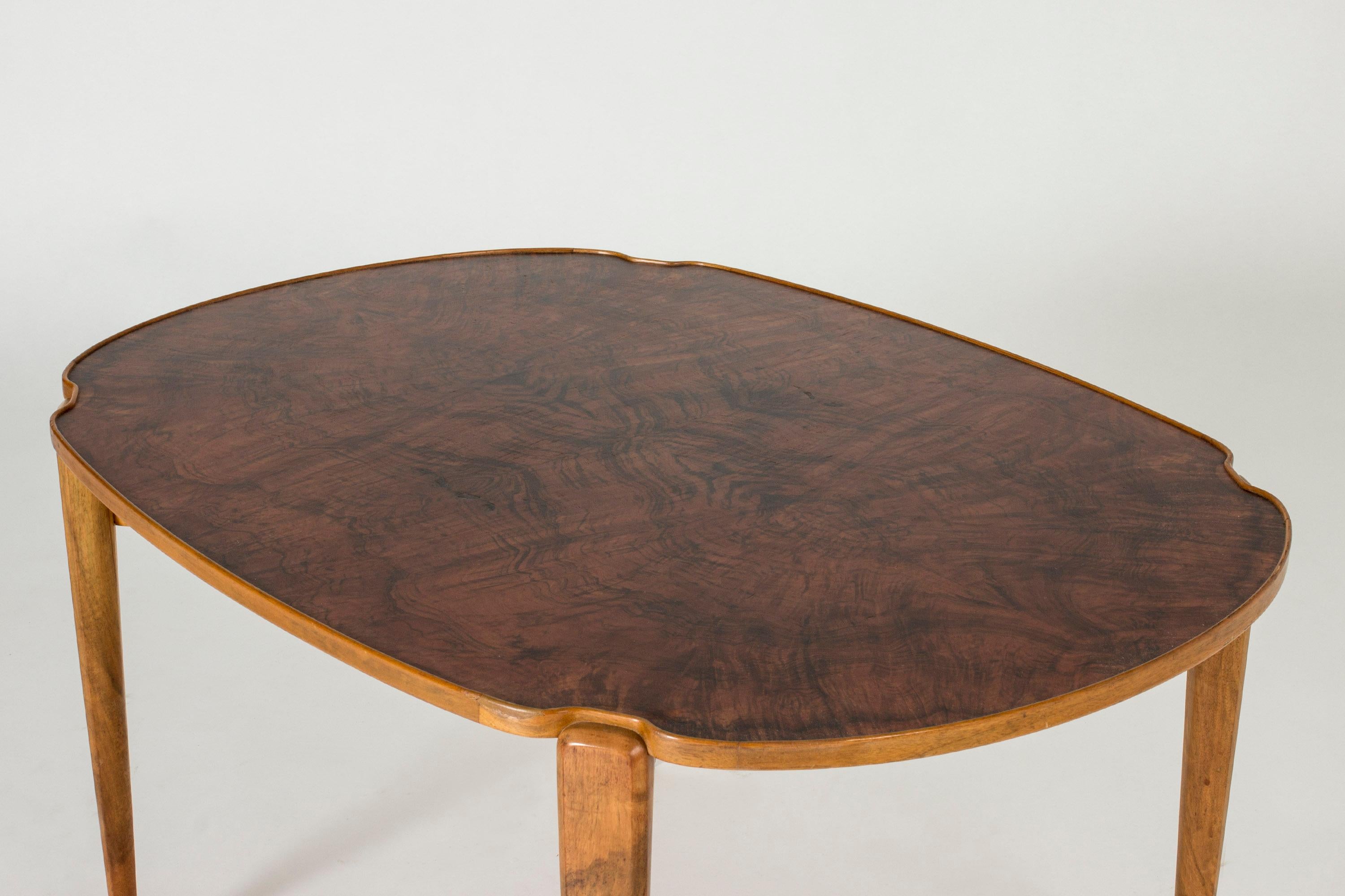 Mid-Century Modern Walnut Root Coffee Table by Axel Larsson