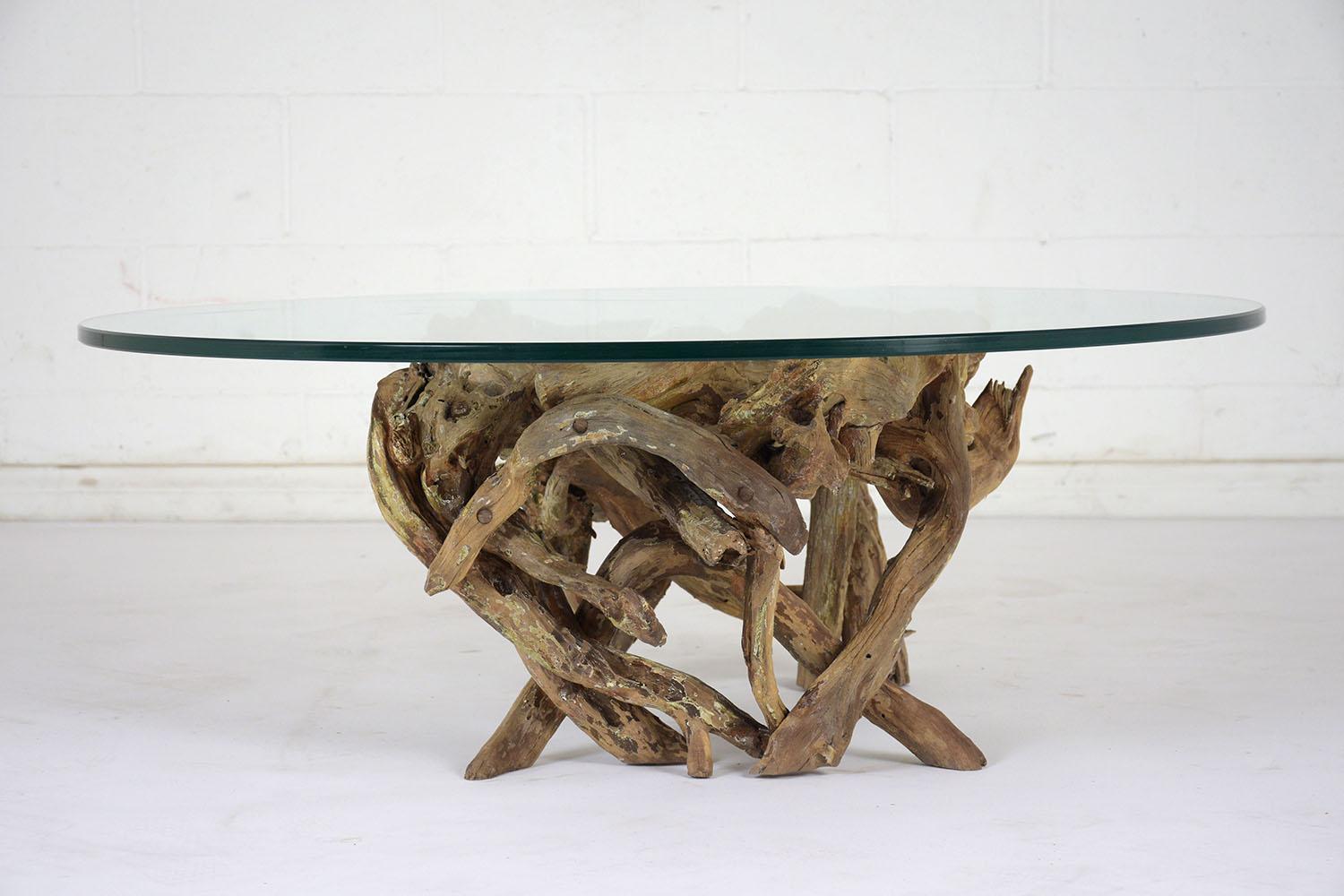 Walnut Root Coffee Table In Good Condition In Los Angeles, CA