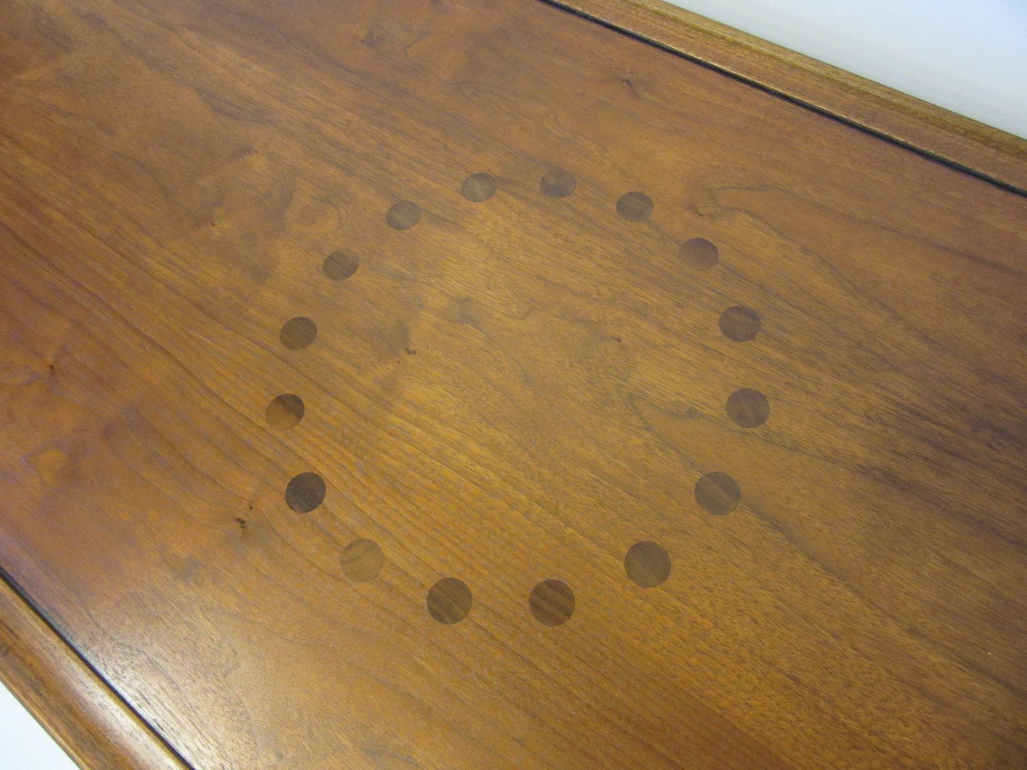 American Walnut Rosewood Coffee Table by Kipp Stewart for Drexel Declaration