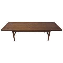 Walnut Rosewood Coffee Table by Kipp Stewart for Drexel Declaration 