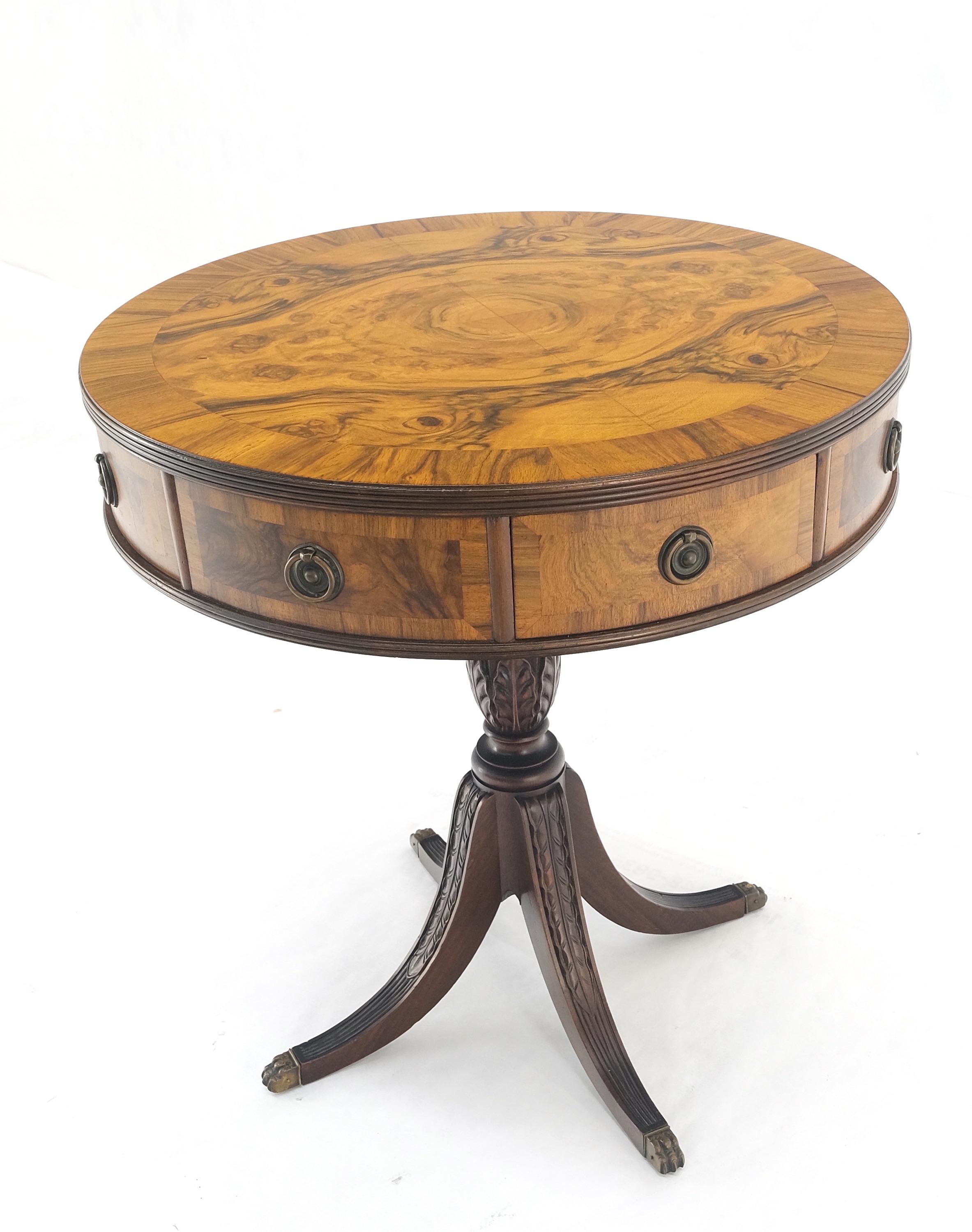 walnut drum table