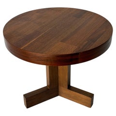Walnut Round Side/End Table by Lane