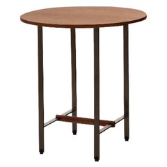 Walnut Round Sisters Side Table by Patricia Urquiola