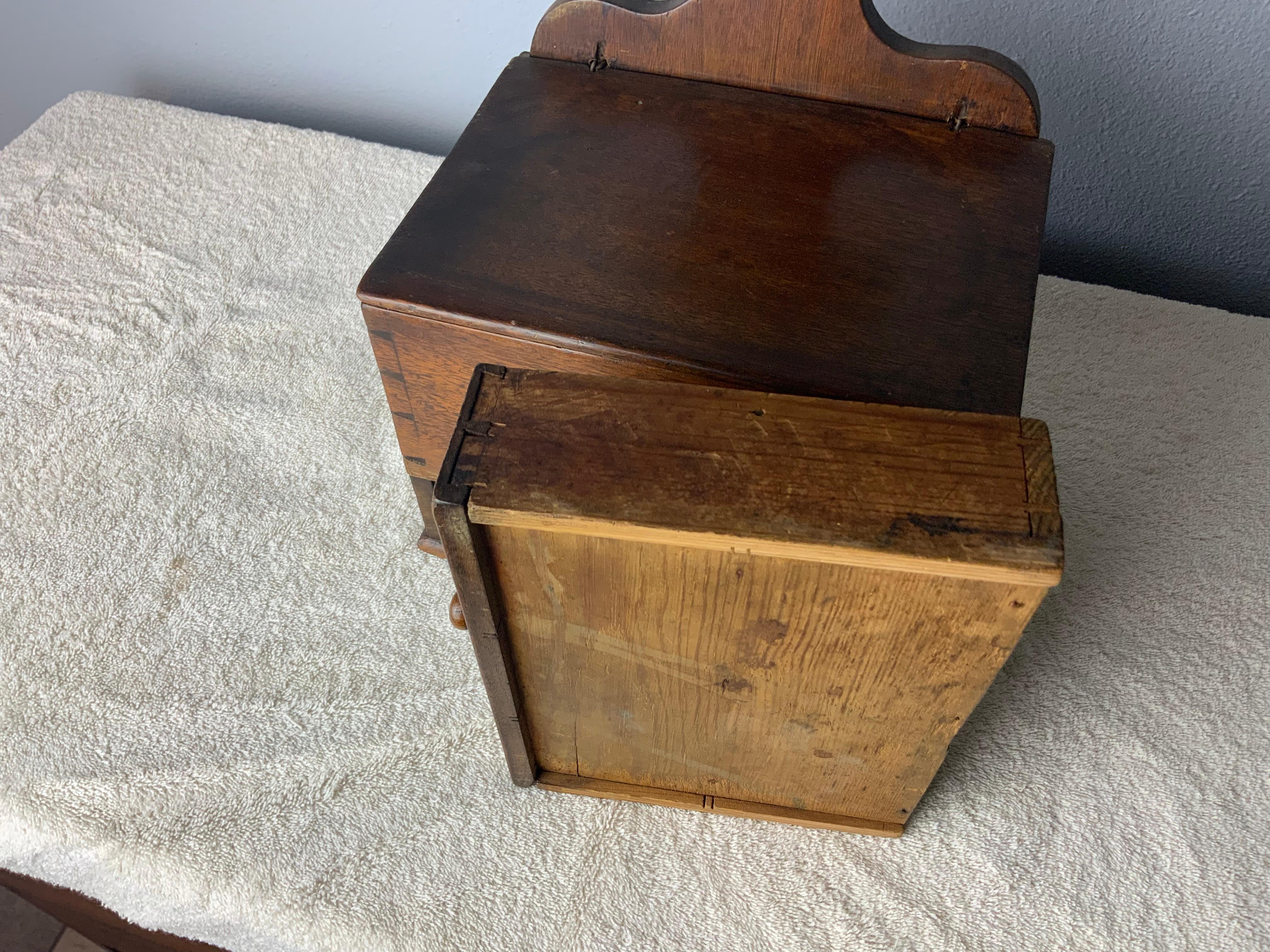American Walnut Salt Box For Sale