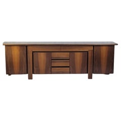 Walnut Sapporo Sideboard by Mario Marenco for Mobilgirgi, 70s