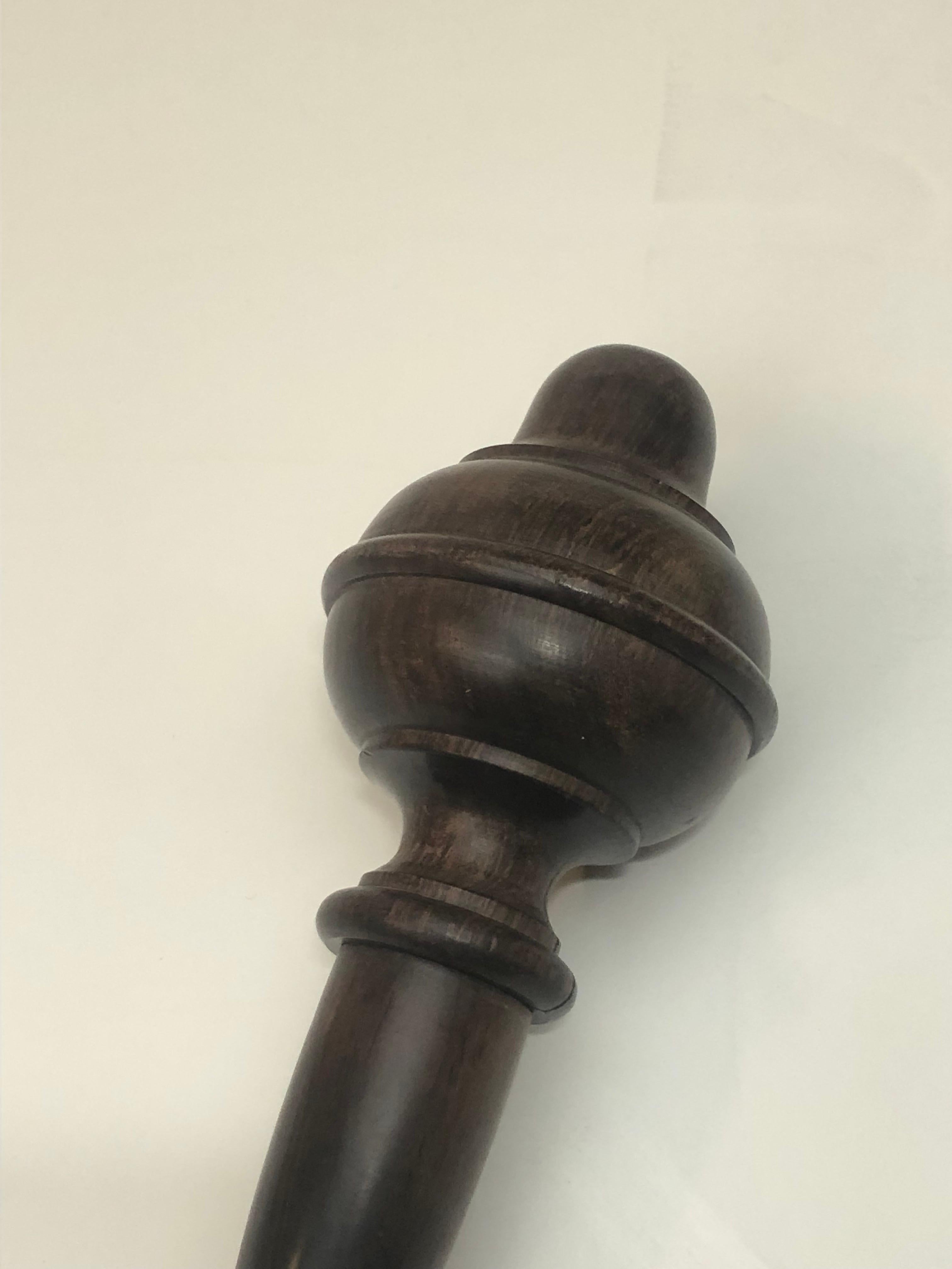 A 1950’s English Turned Walnut Scepter For Sale at 1stDibs