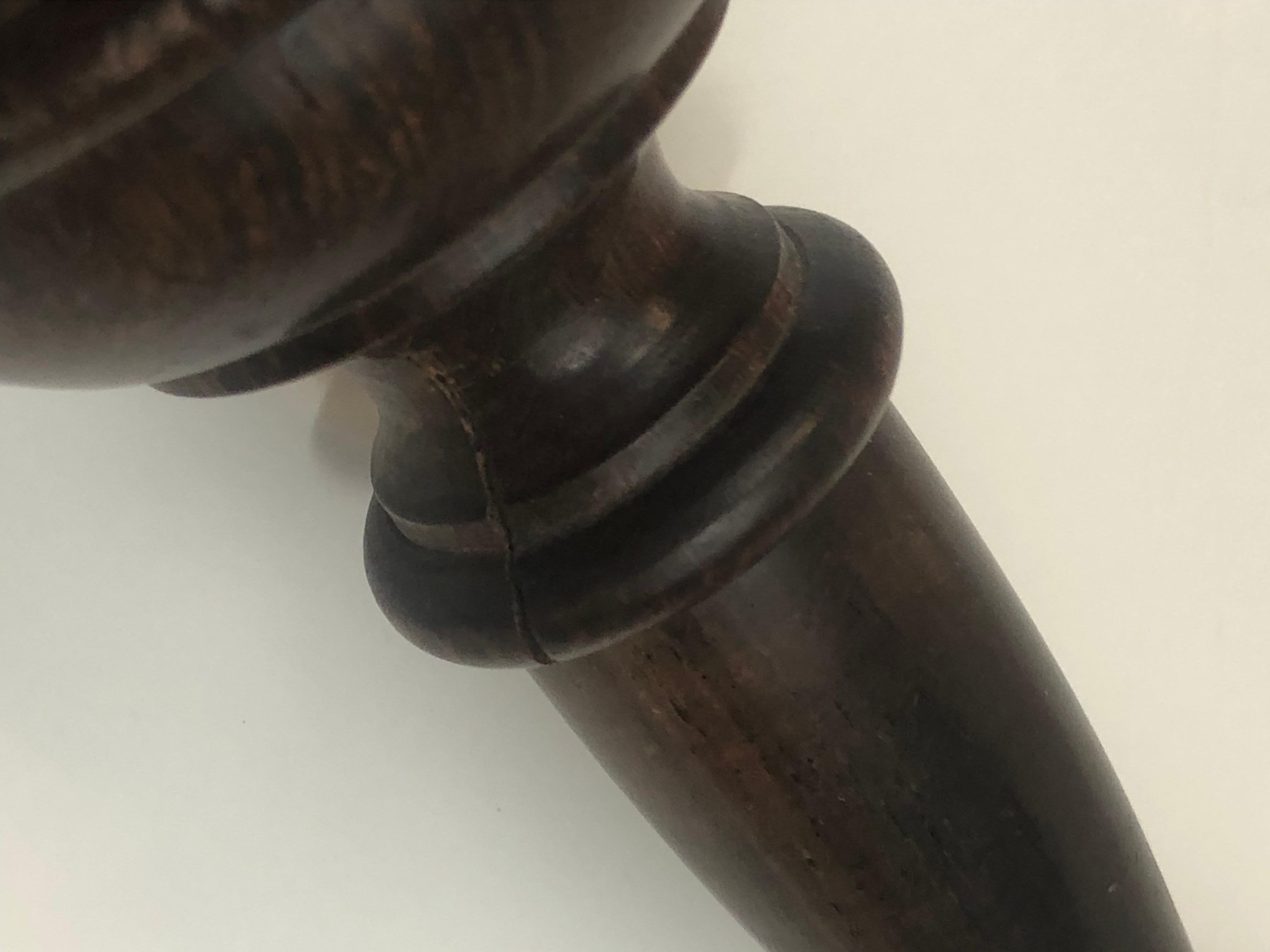 Mid-20th Century A 1950’s English Turned Walnut Scepter  For Sale