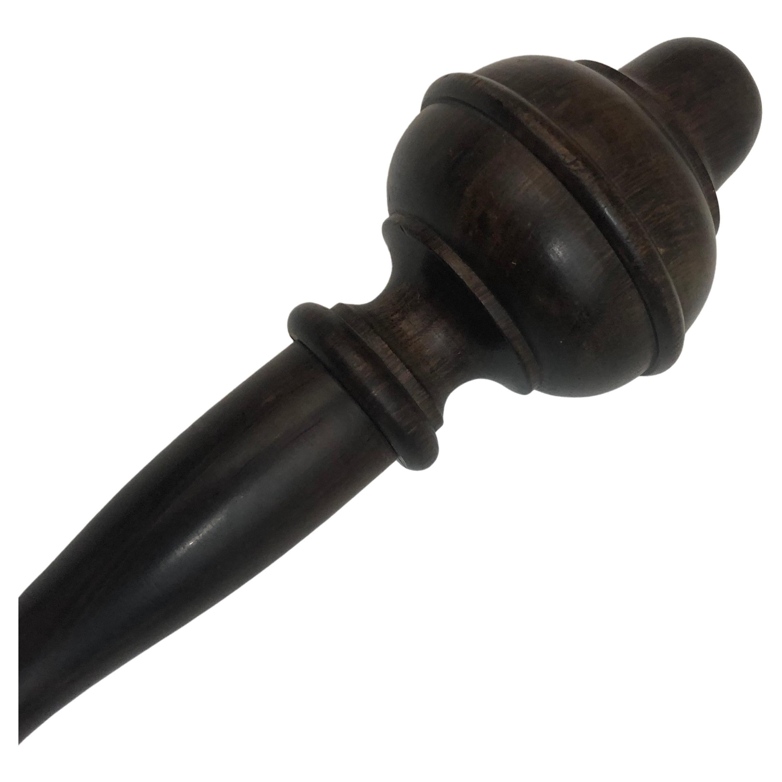 A 1950’s English Turned Walnut Scepter  For Sale