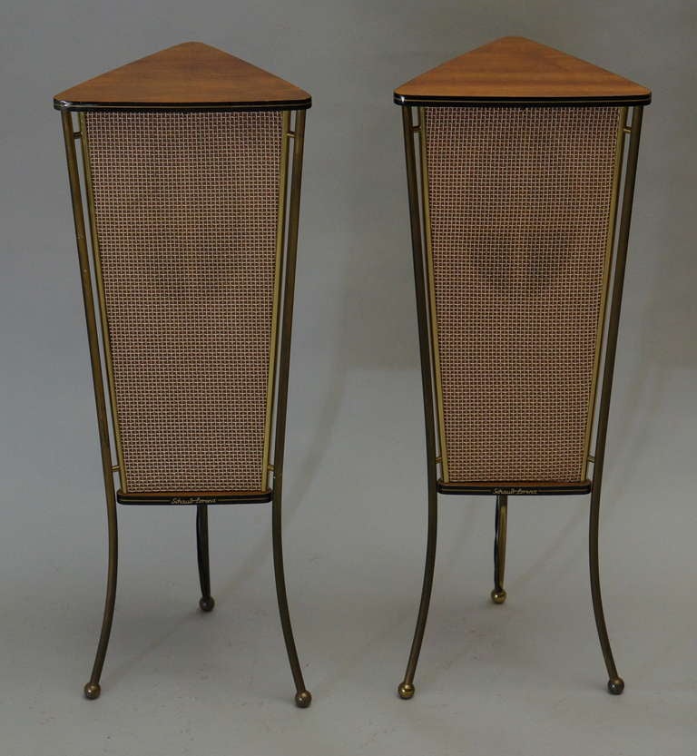 vintage end table speakers