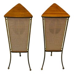 Walnut Schaub Lorenz End Table Speakers