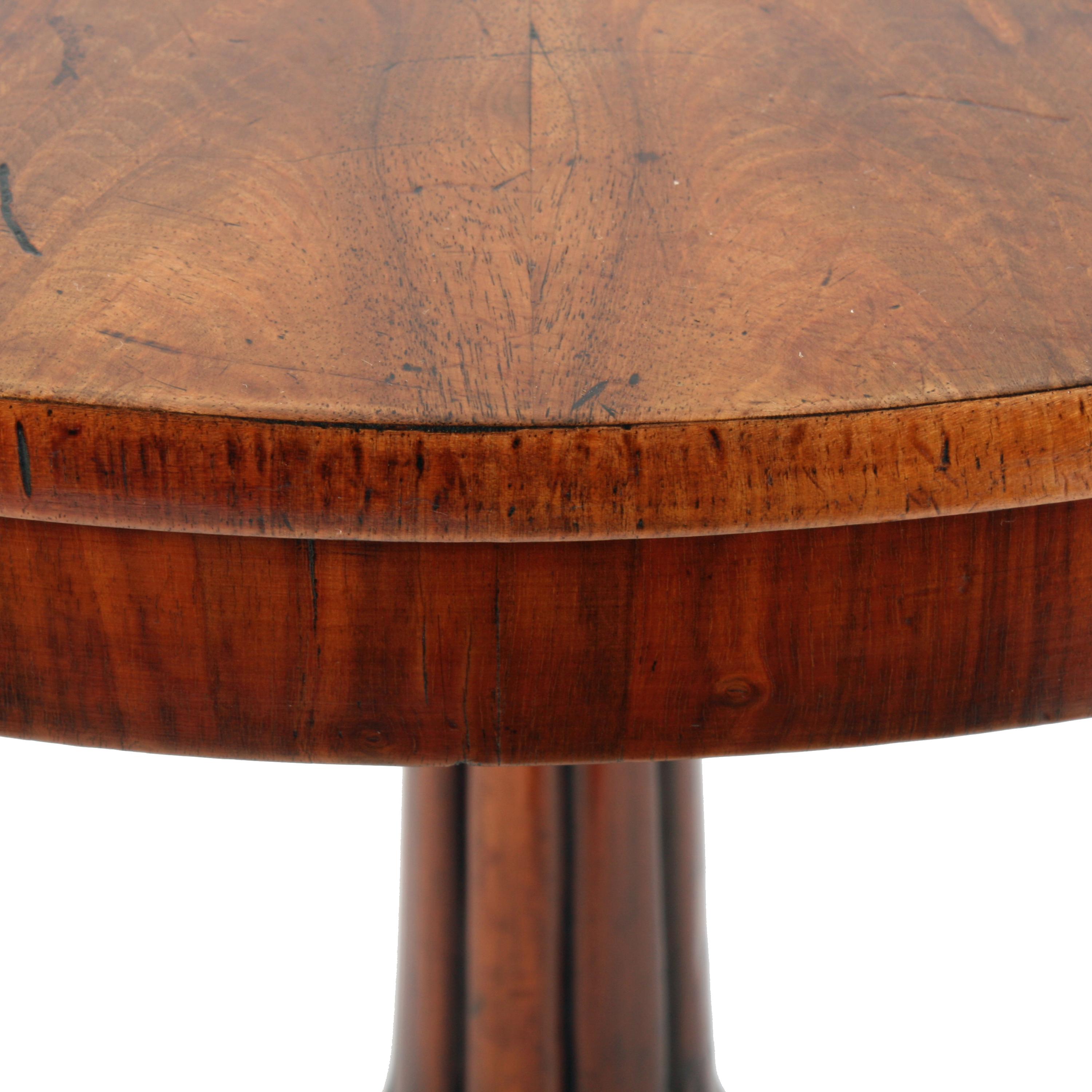 Walnut Segmented Top Lamp Table 2
