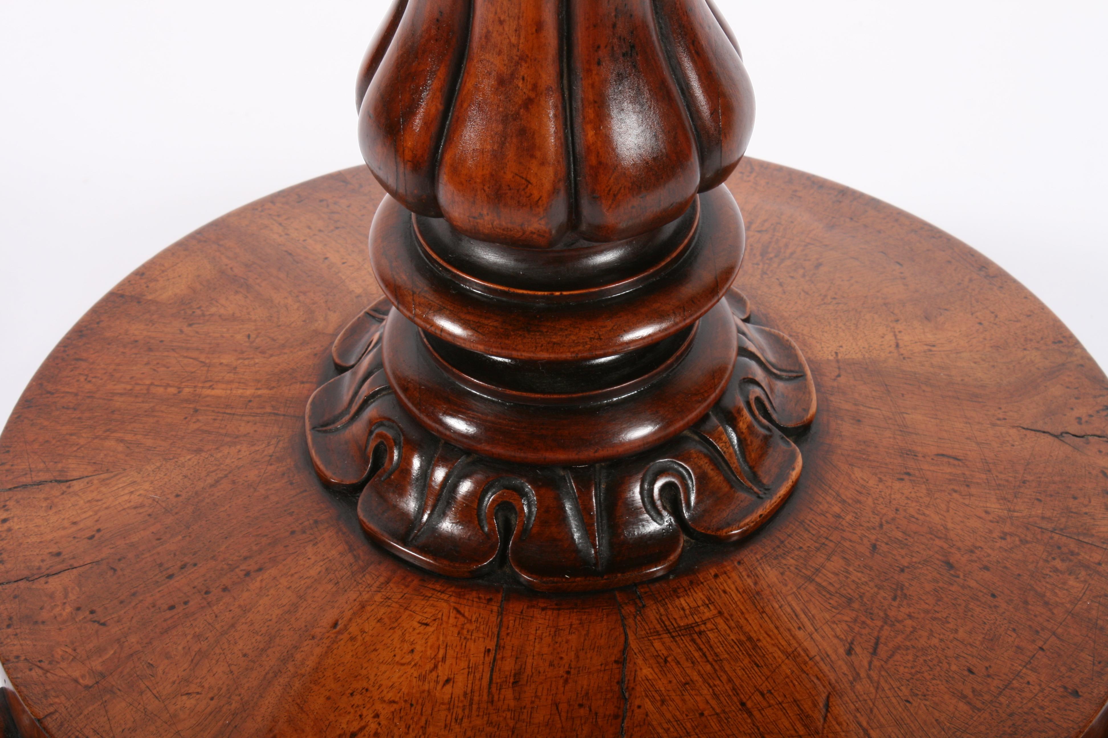 Walnut Segmented Top Lamp Table 3