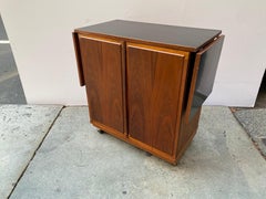 Jack Cartwright for Founders Walnut Serving Bar Cart