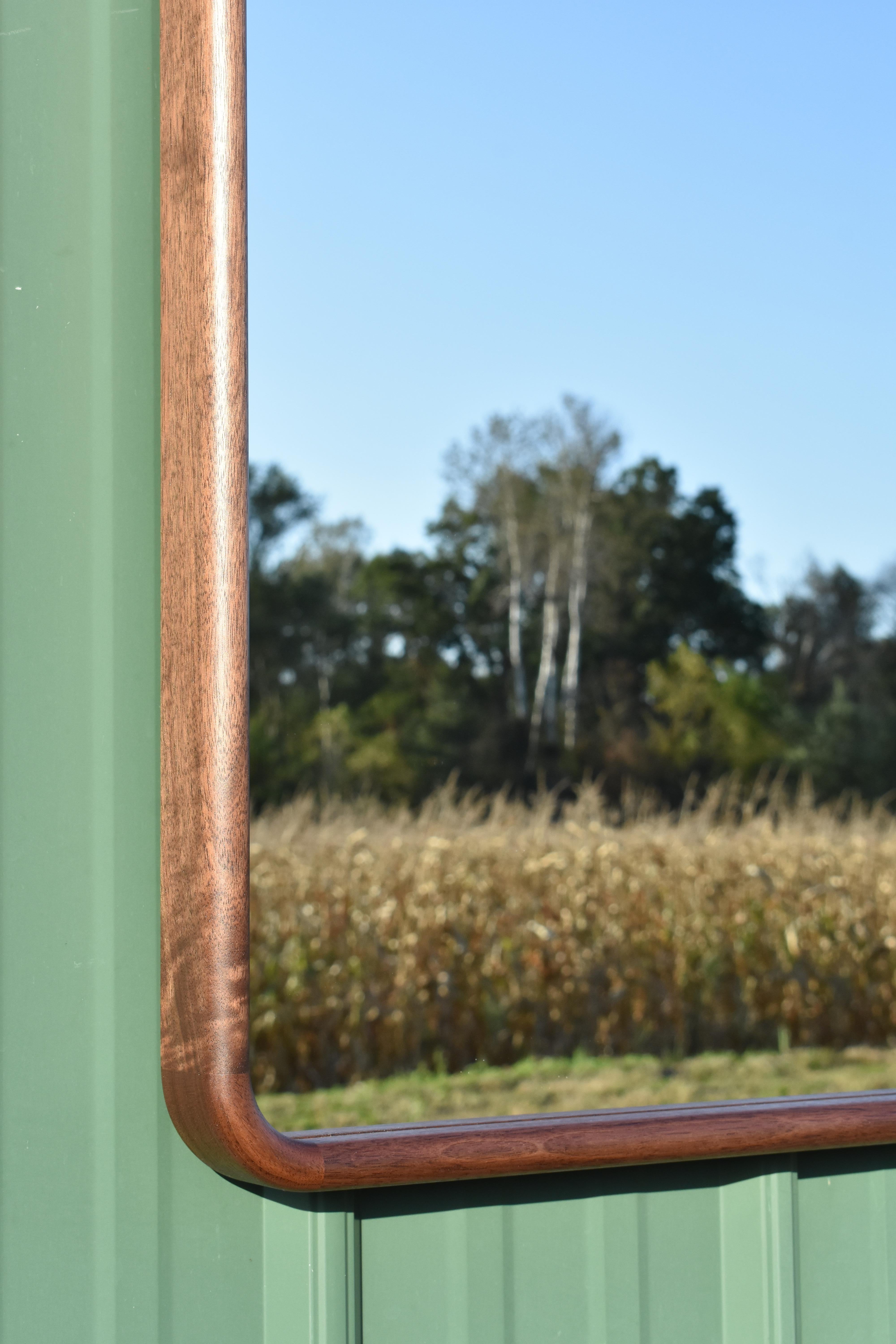 American Walnut Shasta Mirror For Sale