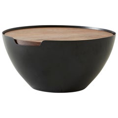 Walnut Short Basin Coffee, Side Table by Hollis & Morris