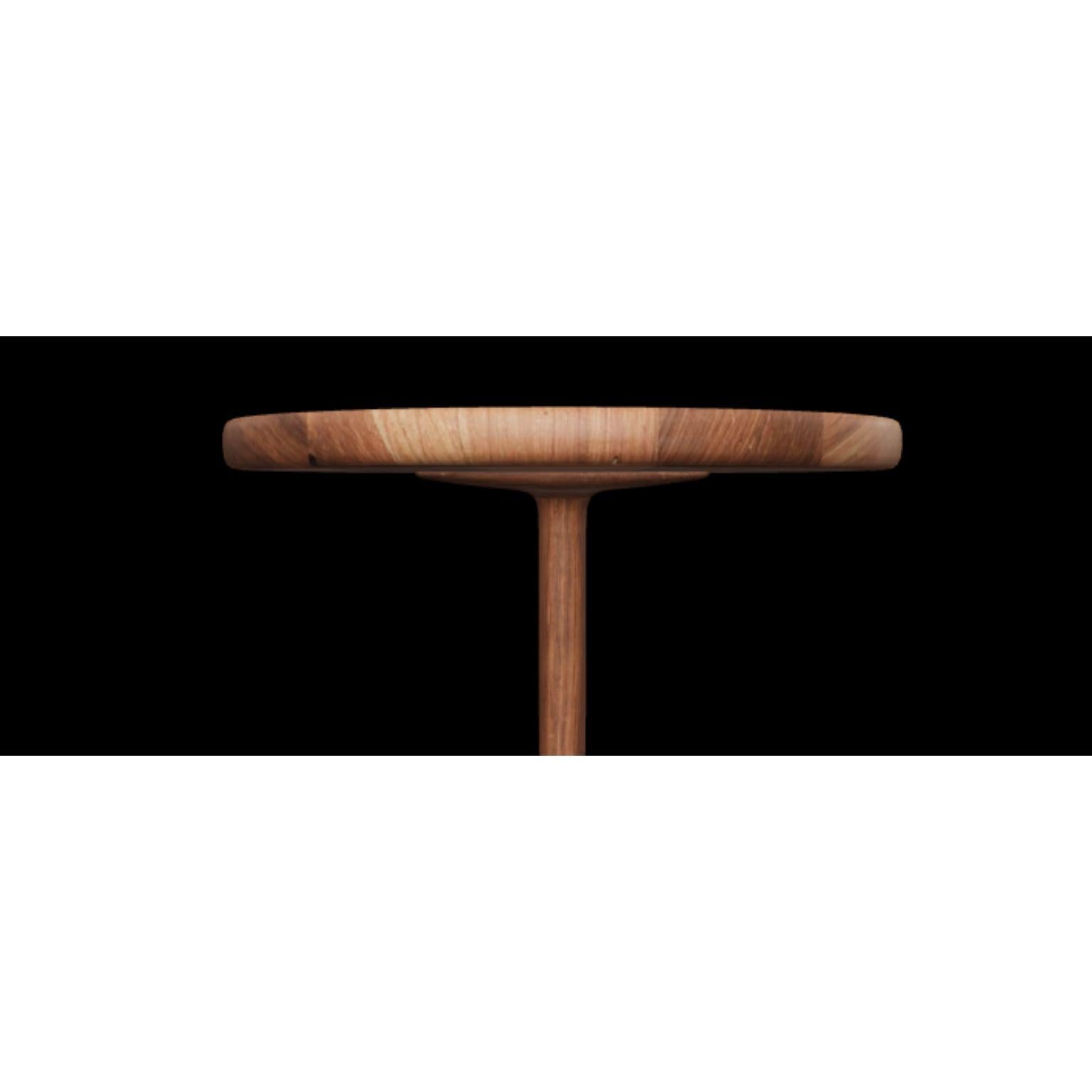 American Walnut Short Tripod Table by Fernweh Woodworking For Sale