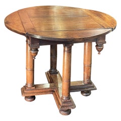 Antique Walnut Shutter Table