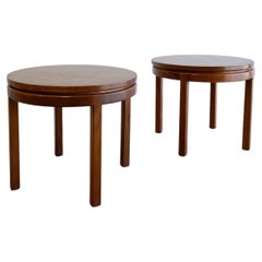 Walnut Side or End Tables in the manner of Edward Wormley for Dunbar, 1960's