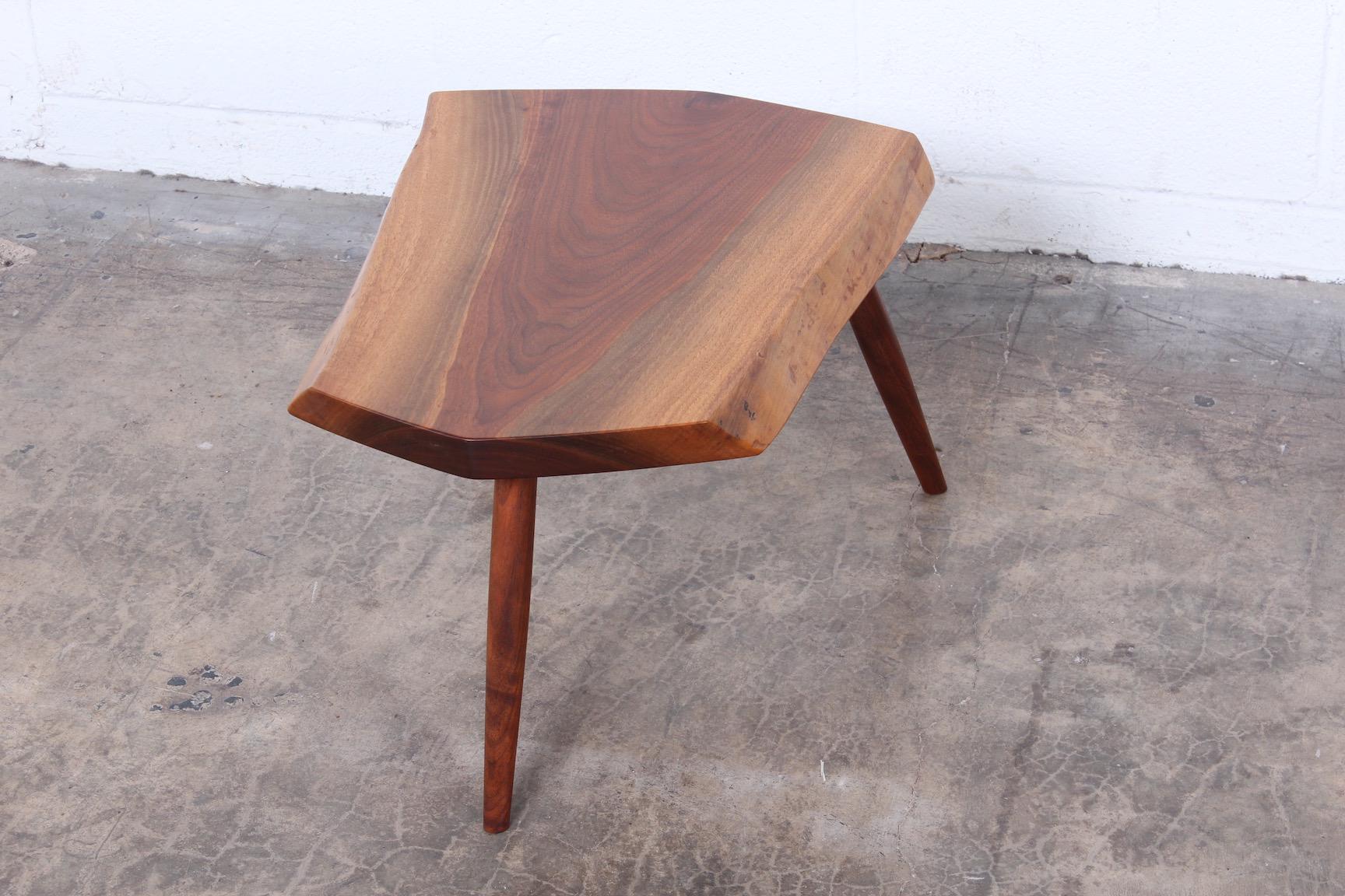 Walnut Side Table by George Nakashima In Good Condition In Dallas, TX
