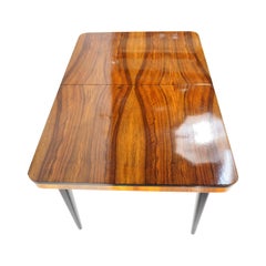 Walnut Side Table by Jindrich Halabala for UP Závody, 1950s Walnut Side Table by Jindrich Halabala for UP Závody, 1950s