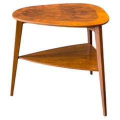 Walnut Side Table by Jørgen Aakjær Jørgensen for Møbelintarsia