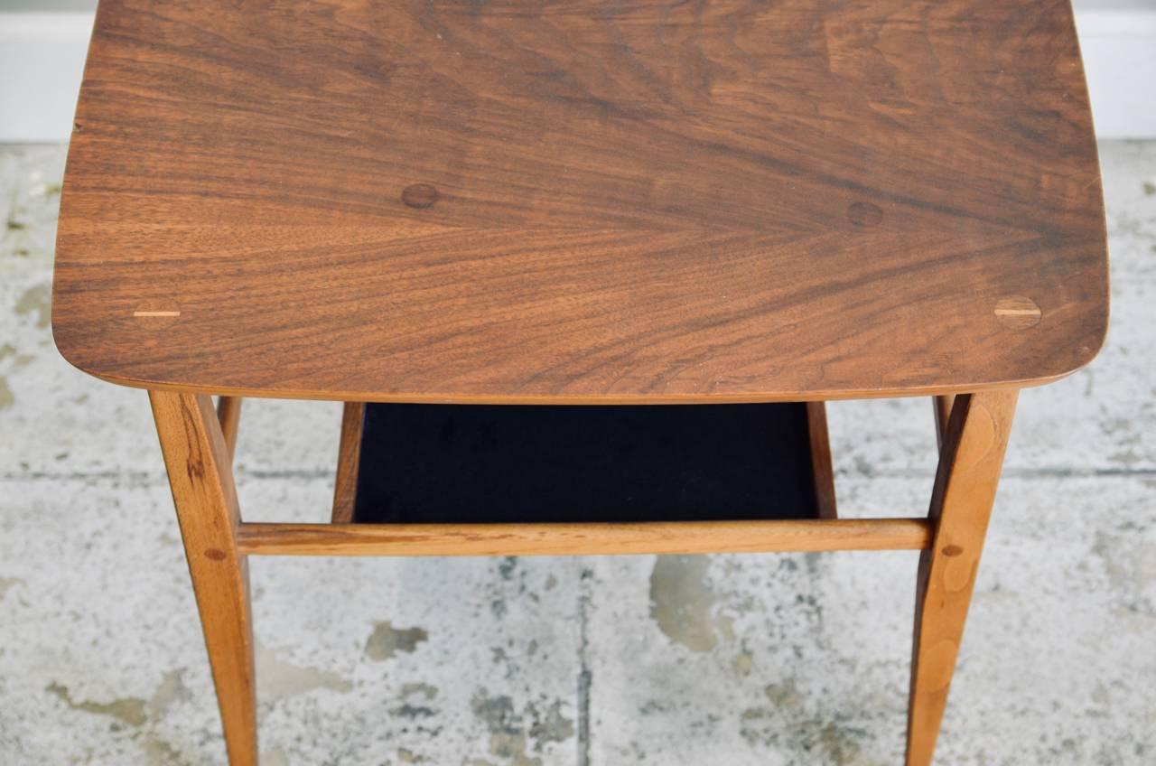 Stained Walnut Side Table by Lane