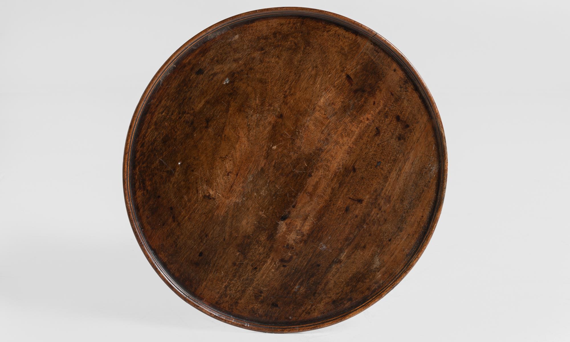 English Walnut Side Table, circa 1840